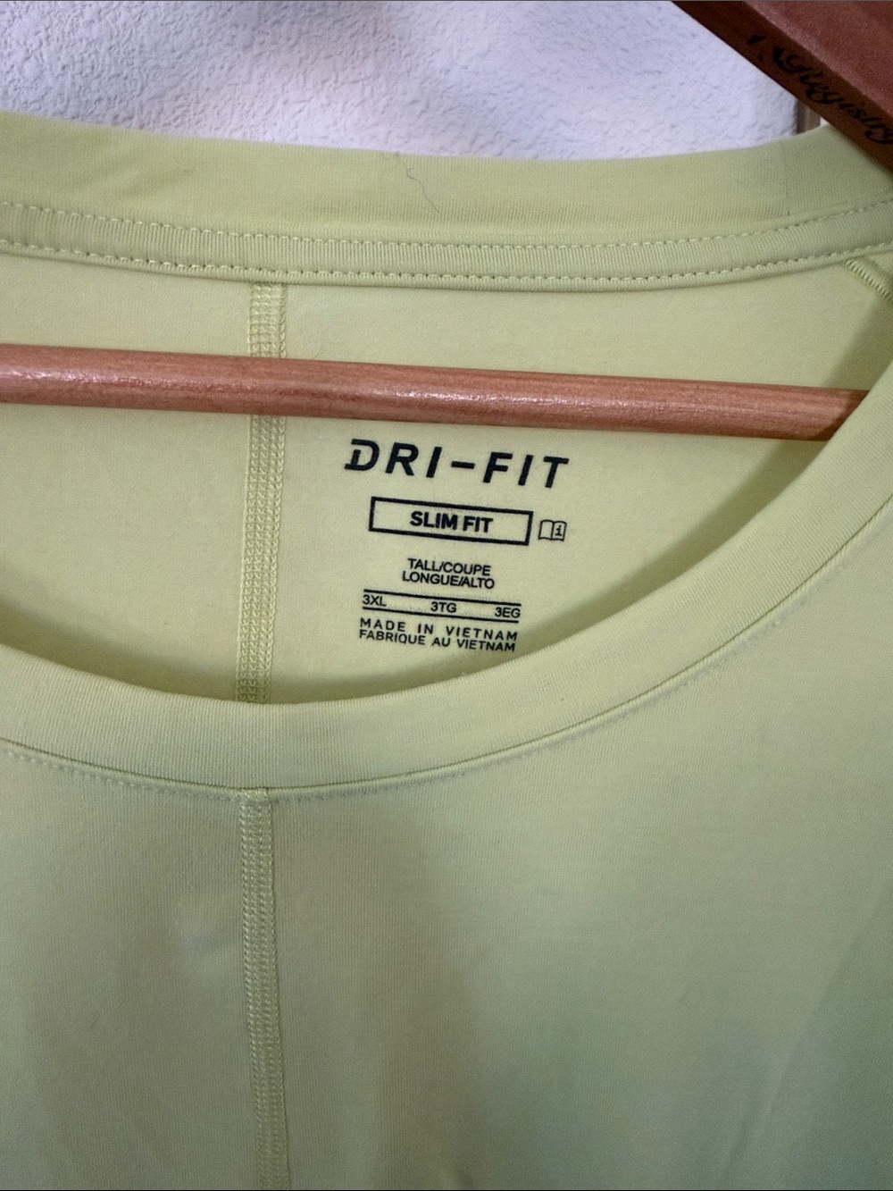 Nike Men’s Lime Green Dri-FIT Short Sleeve Tee Size 3XL - Picture 2 of 4